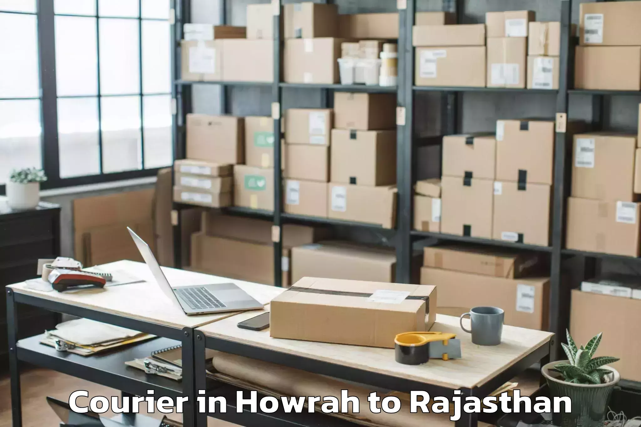 Book Howrah to Barmer Courier Online